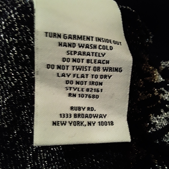 Ruby Rd black and silver sweater - Picture 6 of 6